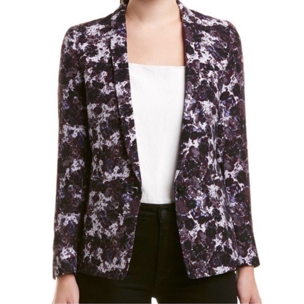 The Kooples Abstract Floral Print Blazer